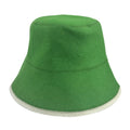 Premium Green 100% Wool Sauna Bucket Hat Soft Colored Cap For Russian Banya