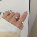 R1067 6-7mm Natural Freshwater Pearl Ring Accessory 925 Sterling Silver Adjustable Size Engagement Jewelry Ring for Women