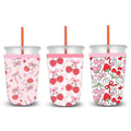 Custom Design Reusable Cold Drink Sleeve Insulated 22oz Neoprene Iced Coffee Sleeve Cup Insulator Sleeve for Drink Beverages