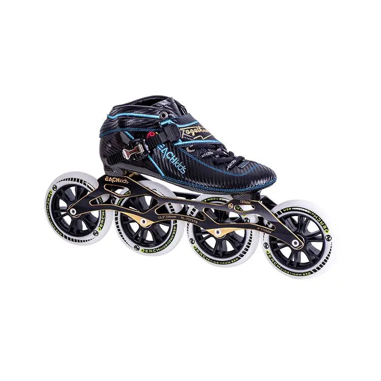 Professional China Supplier Inline Speed Skates Carbon Fiber Skating Shoes with PU Material Aluminum Chassis Alloy Wheels