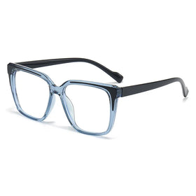 2024 Ready to Ship TR90 Computer Glasses Transparent Blue and Black Cheap Anti Blue Light Glasses for Men