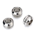 Customizable Stainless Steel Spacer Circle Bead for Bracelet Jewelry Positioning Bead for Designing Your Size Jewelry Components
