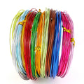 0.6-2mm Round Aluminum Wire Versatile Painted Aluminium Metal Wire for DIY Jewelry Making Accessories