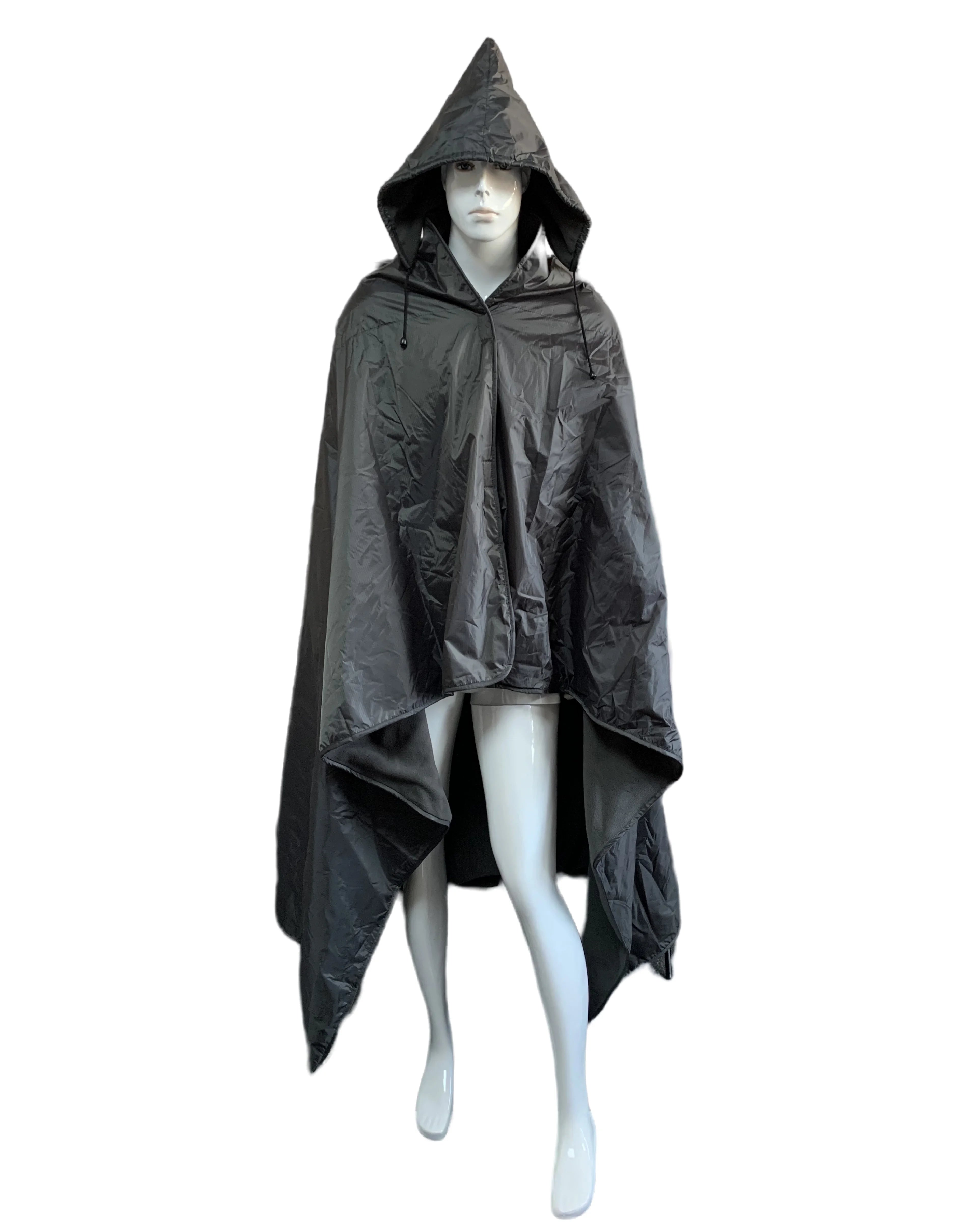 Wearable Waterproof Hooded Stadium Blankets Stadium Fleece Blanket with Hood Accept Custom logo