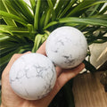 Wholesale High-quality Crystal Ball Healing White Turquoise Stone Sphere  for Decoration