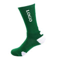 Athletic Crew Socks for Men Green Cool Breathable Running Sport Comfortable Socks Sustainable Anti-slip Casual Socks