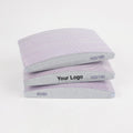 Custom EVA Half Moon Shape Grey Zebra 80/80 Grit Nail Files Professional Files for Nail 100/180