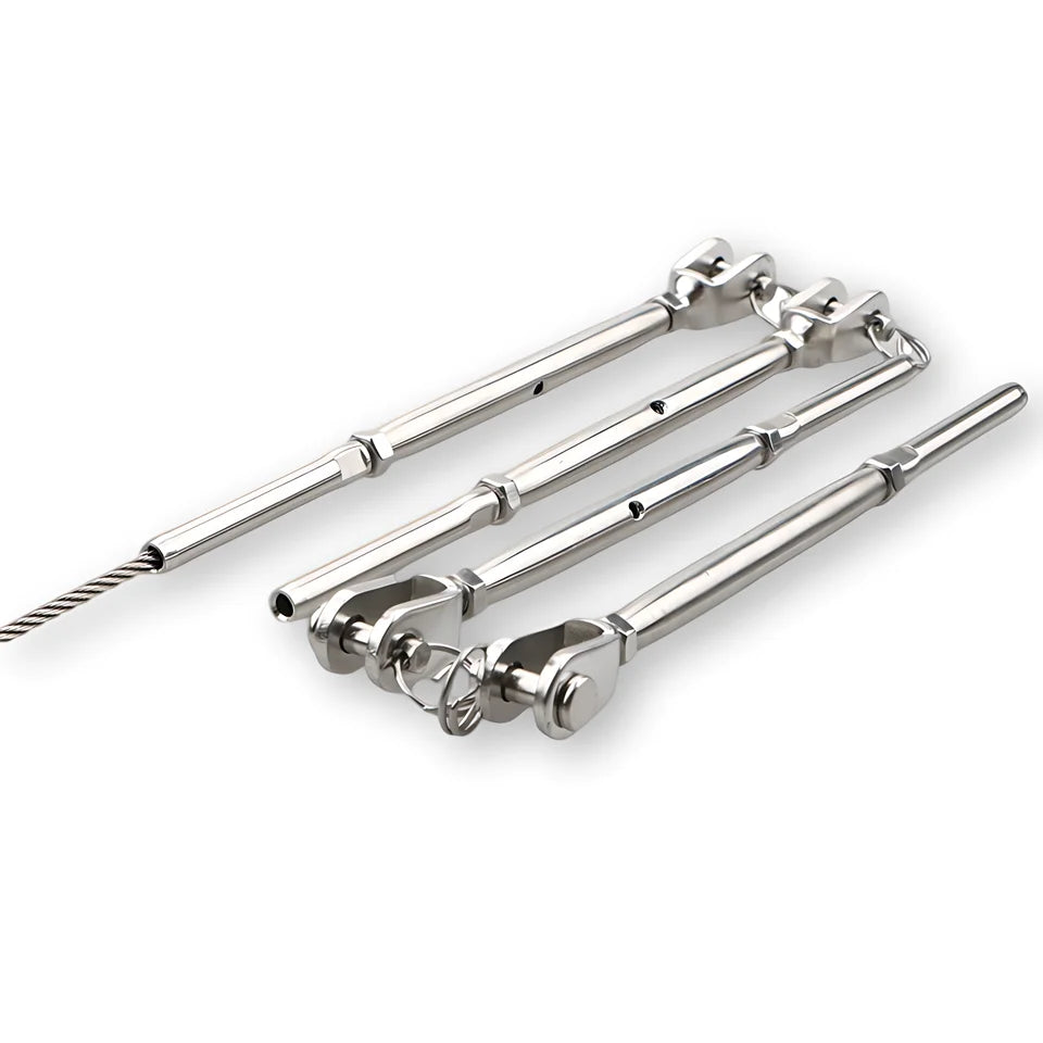 Wholesale European Type Turnbuckle Customized Hardware Closed Body Turnbuckle Stainless Steel 304 Opp Bag Sliver Polished Metric