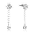 Designer Inspired 925 Sterling Silver Dangle Earrings Gold Plated Geometric Piercing Jewelry for Weddings and Parties