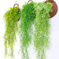 Artificial Plastic Green Plants for Garden Wall Hanging Baskets Decorations