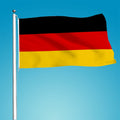 Hot Selling German Germany National Flags Polyester Digital Printing Pennant Style 3x5 Ft