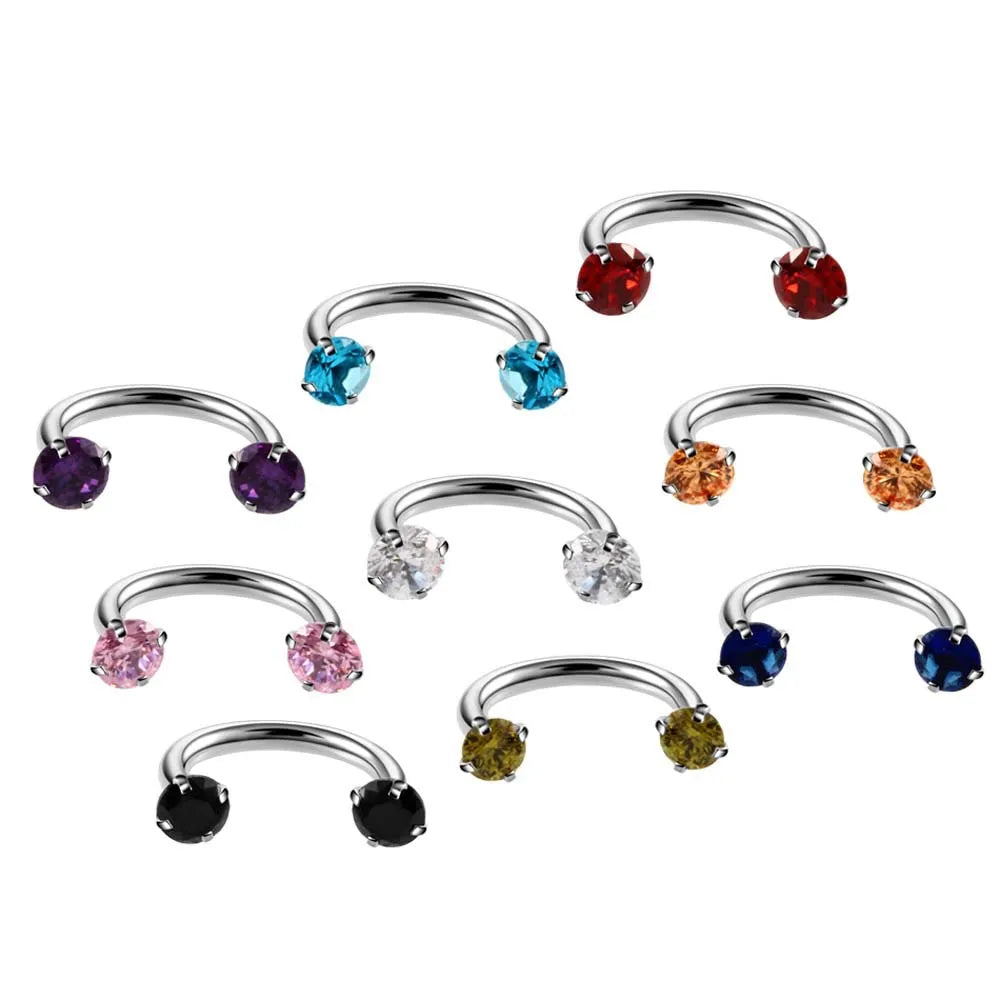 Stainless Steel Nose Ring Hoop Cartilage Hoop Septum Piercing Nose Rings Hoop Nose Ring Surgical Steel 20g Gauge Body Piercings