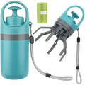 Lightweight Portable Pet Poop Scooper with Bag Dispenser Hands Free Waste Removal Claw Dog Poop Picker