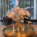 Hot Sale Handmade Single Stem Rainbow Color Rose Flower Galaxy Floral Wedding Gift for Valentine's Day