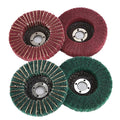 4 Inch Green Red Scouring Pad Buffing Wheel Non-woven Nylon Flap Sanding Disc for Angle Grinder Grinding Wheel Polishing