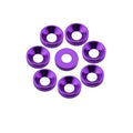 Aluminum Anodized Black Oxide Internal Tooth Countersunk Flat Washer M3-M8 100 PCS