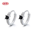 Hd Jewelry Supplier Fashion Classic 3A Cubic Zirconia 925 Sterling Silver Women Huggie Earrings for Wholesale Jewelry