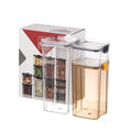 Plastic Boxes Snacks Dry Goods Tea Storage Food Grade Sustainable Transparent Food Container PET Multifunction Classic Square