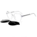 DOISYER Vintage Optical Frame Sunglasses New Design Polygon Acetate Polarized Clip Eyeglasses UV400 Transparent Similar Pilots