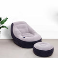 Hot Selling Thickened Inflatable Lazy Sofa With Footstool Outdoor Foldable and Portable Multi-color Inflatable PVC Material Sofa