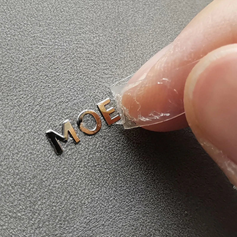Custom Self Adhesive 3D Metal Stickers Waterproof Eco-friendly for Candle Brand Logo Labels
