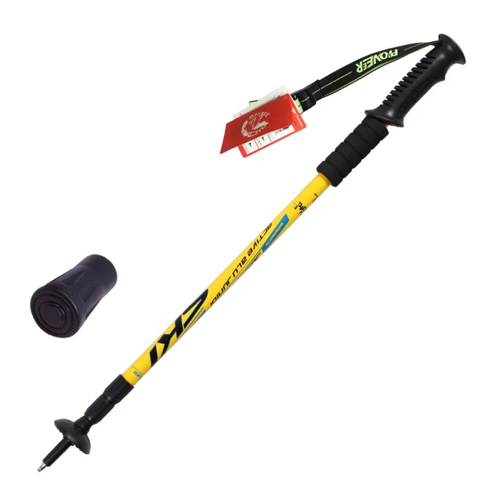 Anti-shock Walking Stick 3-Section Telescopic Adjustable Trekking Hiking Pole Ultralight Outdoor Cane