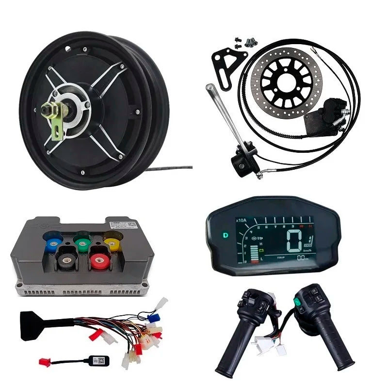 QS MOTOR 10inch 2000W Electric Scooter Hub Motor Conversion Kits Max. Speed 90kph