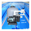 Factory 1.5'' Fiberglass Side Mounted Valve Swimming Pool Sand Filter with 6-way Multiport Valve and Water Pump Combo Set