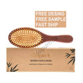 Custom Logo Air Cushion Comb Wet and Dry Hollowing Combs Curly Hair Brushes Anti-static Wide Teeth Travel Hair Brushes Comb