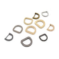 Custom Logo  Stainless Steel Metal D Hog Rings with Clips Buckle for Dog Collar Belt Handbags