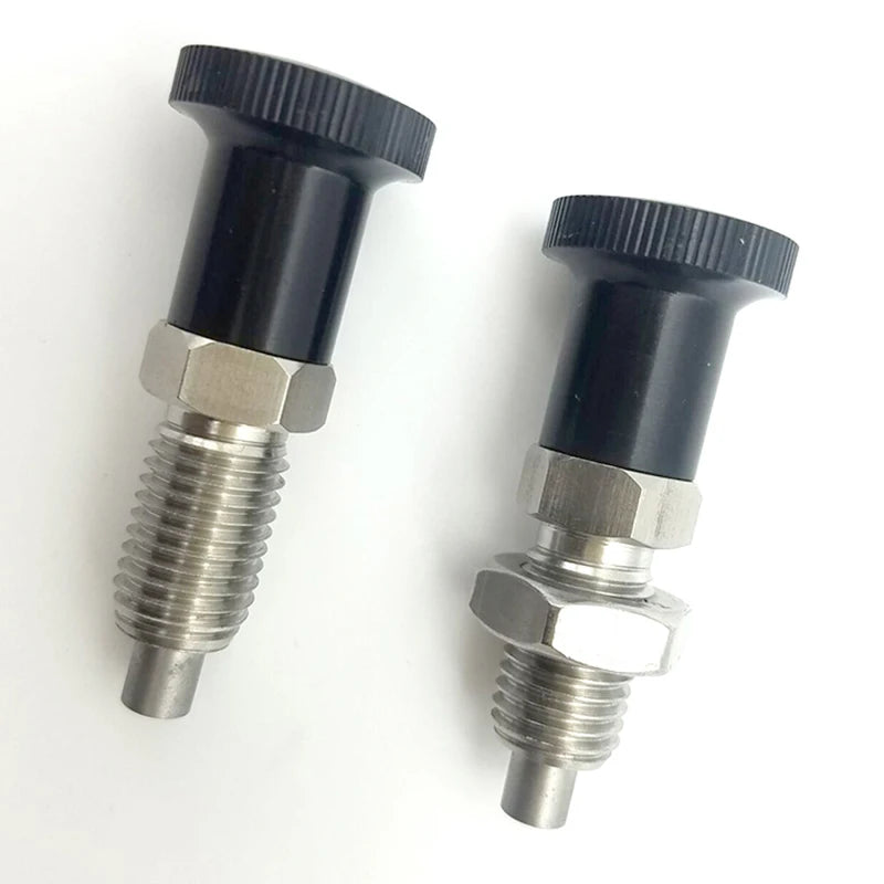 RTS SXPKF M5-M16L Stainless steel Indexing Plungers - Tip Shape Selectable