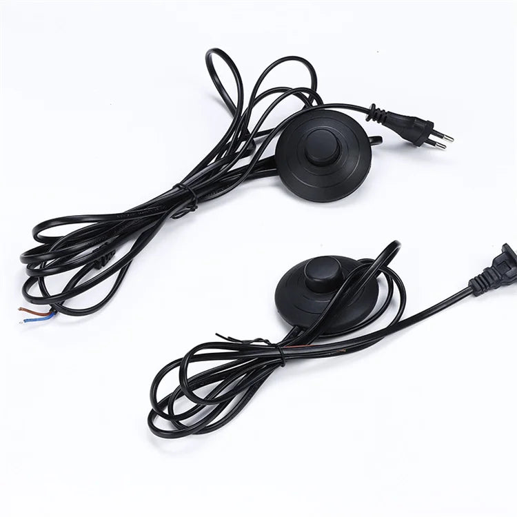 JTELE AC Power Cord Household/ Office of Denmark Power Cord Electric Extension Cords Foot Pedal Switch