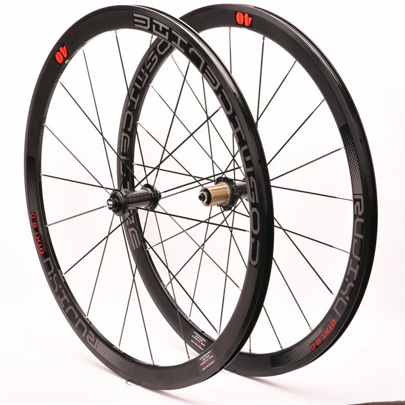 RUJIXU 700C 30/40/50mm Aluminum Alloy Bicycle Wheelset with V/C Brake for Road Riding