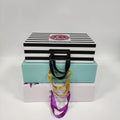Luxury Magnetic Recycled Materials Suitcase Shape Cosmetic Clothes Folding Gift Box with Handle