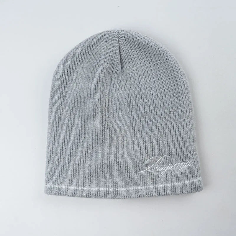 Manufacturer Logo Jacquard Customized Digital Printing Unisex Acrylic Beanie Cap Warm Winter Knit Hats for Travel