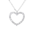 Luxury Zircon Forever Infinite Love 925 Sliver Pendant Heart Women Necklace