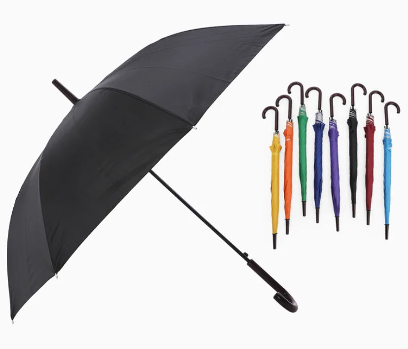 Cheapest Wholesale Umbrella for Promotionbright Color Stick Umbrella With J Handle