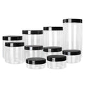 500ml/600ml/800ml/1000ml Plastic Food Jars Kitchen Cookie Sealed Cans Kitchen Storage
