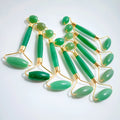 Hongzhuo Green Aventurine Gem Jade Roller Face Roller Facial Beauty Roller Skin Care Tools