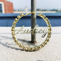 Personalized Name  Big Hoops Earring Gold Plated Custom Huge  Earrings