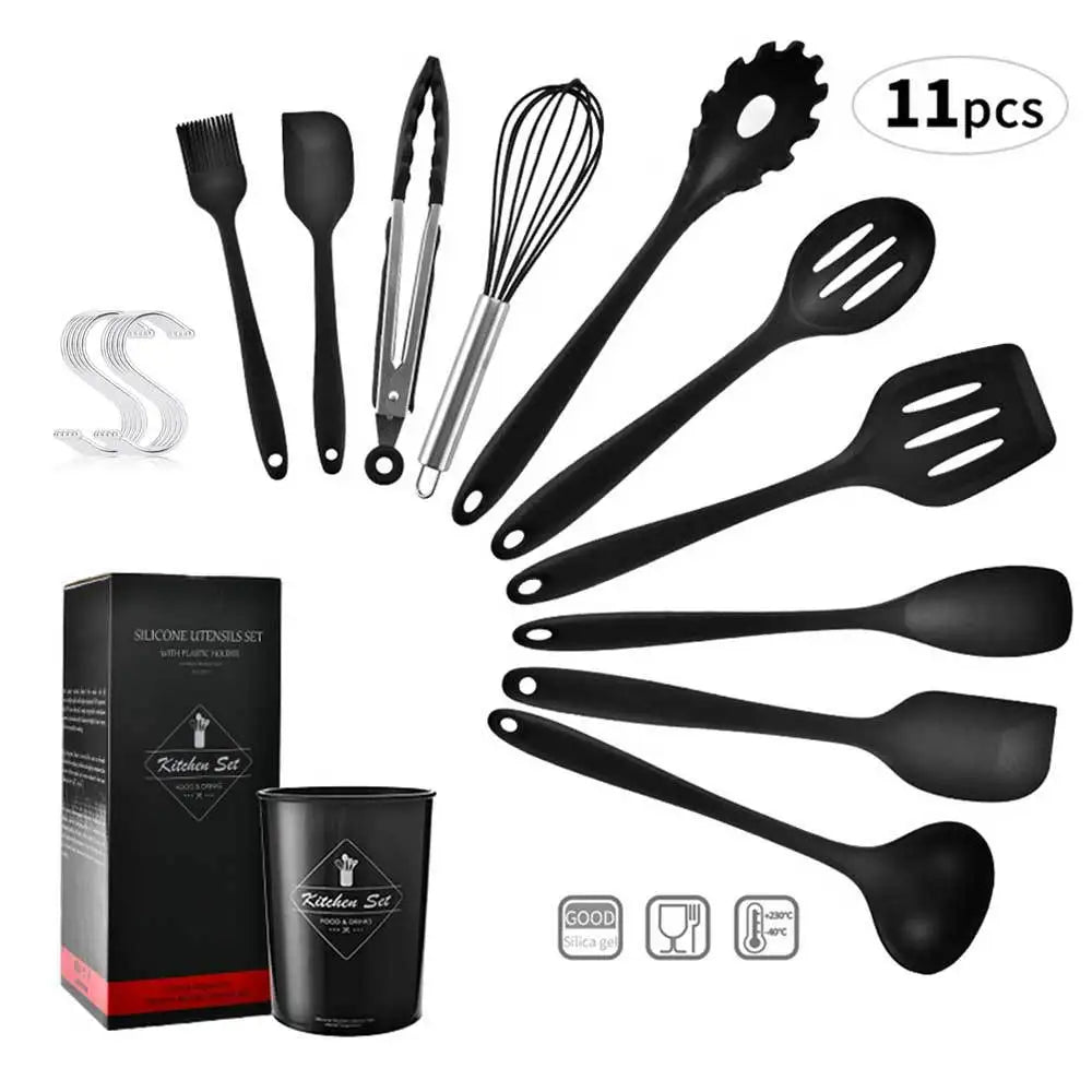 Silicone Spoon Shovel Cooking Utensil Set Baking Tool Kitchen Gadget Non Sticky