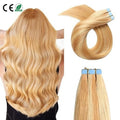 Popular Russian Tape Hair Extensions Real Human Hair Virgin Tape Hair