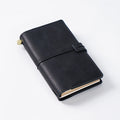 High Quality Pure Cow Leather Journal Personalized Large Format Notebook Elastic Band Saddle Stitching Durable Hardcover Real