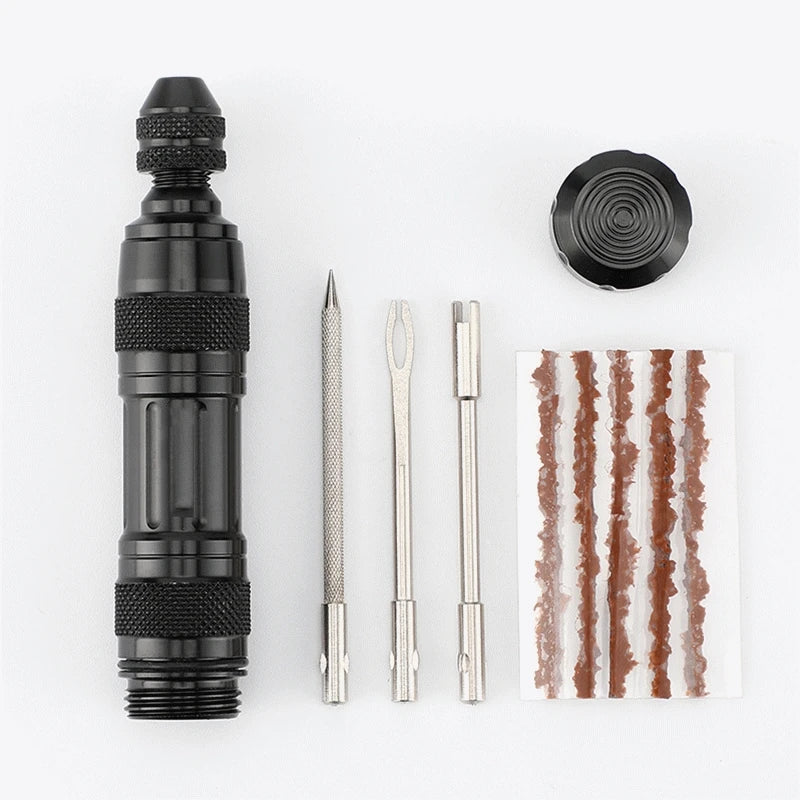 5pcs Bike Tire Repair Tools Tubeless Rubber Strip Tyre Repair Drill Bike Bicycle Tools Repair Kit Set