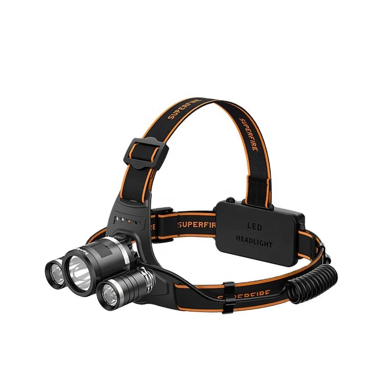 Headlamp for Mining Usb Rechargeable With Threre Hl33 Lights Long Runtime XPE Head Lamps Outdoor Led Headlamp
