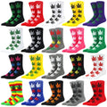 Whale Professional Skateboard Socks Weed Leaf Socks Casual Colorful Fun Tie Dye Maple Socks in Stock