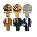 Assorted 3D Punisher Embroidery Armband Field Battle Tactical Morale Badges Hook and Loop Punisher Patches
