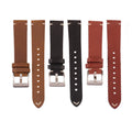 18Mm 20Mm 22Mm 24Mm Crazy Horse Leather Watch Strap Fitness Watch Band Leather Stainless Steel Buckle Smart Watch Strap