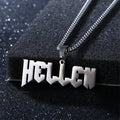 Fashion Two Layer Name Necklace Stainless Steel Custom Name Pendant Necklace Women Men Hip Hop Jewelry