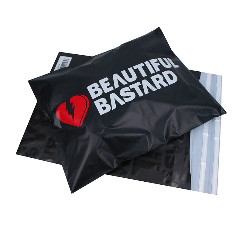 Garments Packaging Shipping Bag Custom Brand Poly 100% Compostable Silver Biodegradable Mailing Bag Shoes Socks Fur 1. Mil Thick